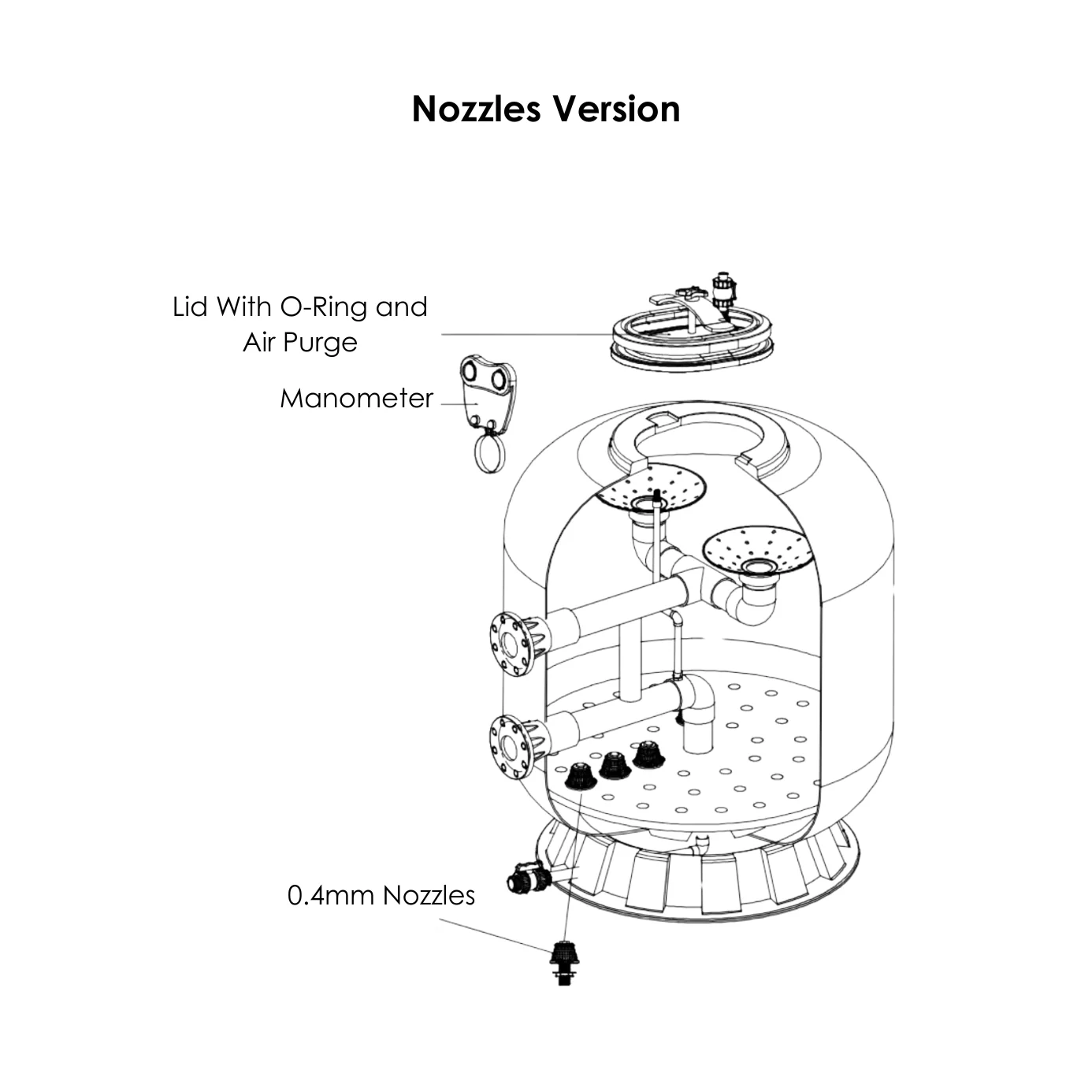 CitrinEco Top-Mount Filter Dimensions
